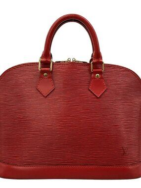 LOUIS VUITTON Alma M52147 Castilian Red Epi AR0947 Handbag